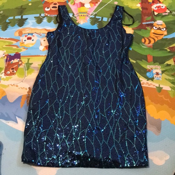 Lily Rose Dresses & Skirts - Blue, green and black sequins dress one worn once